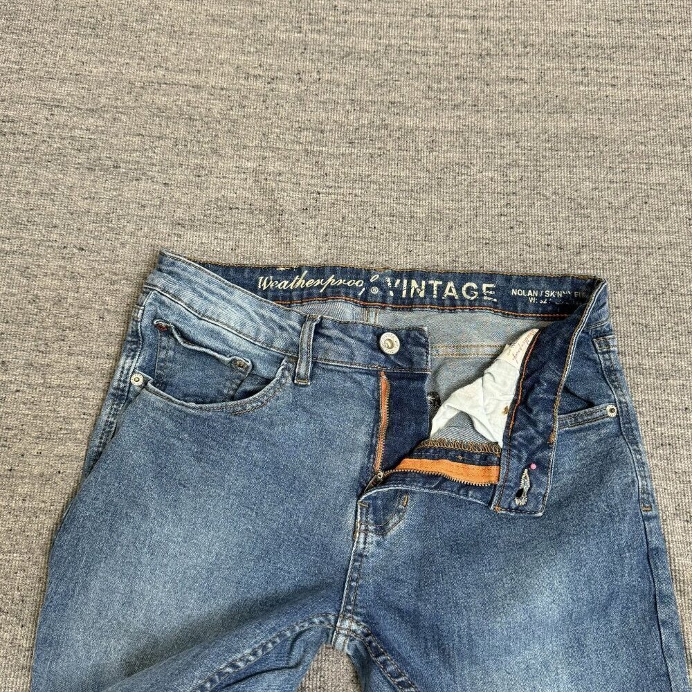 Weatherproof Vintage Skinny Fit Women's Blue Denim 32 x 32 - Picture 10 of 13
